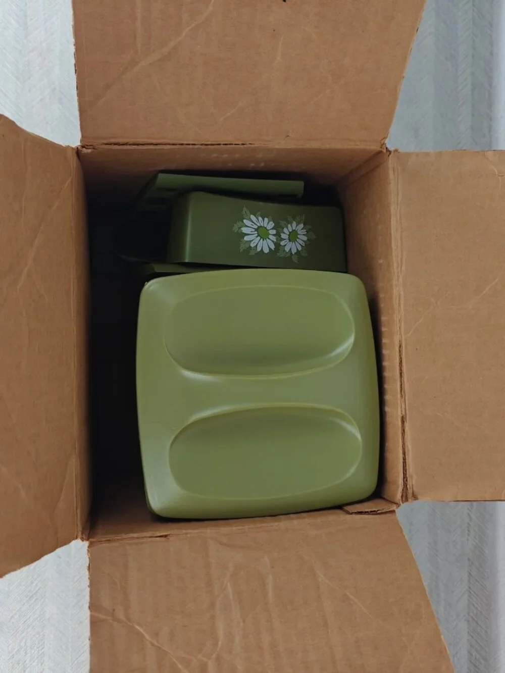 Vintage Pantry-Mates Kitchen Ensemble Canister Set 8-Piece Alladinware Green